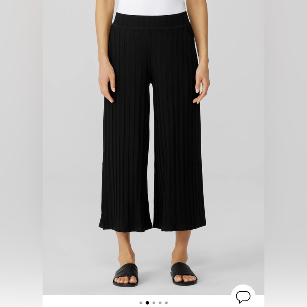 Eileen Fisher Ribbed Cropped Pant
